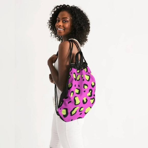 Canvas Drawstring Backpack - Picture 2 of 2